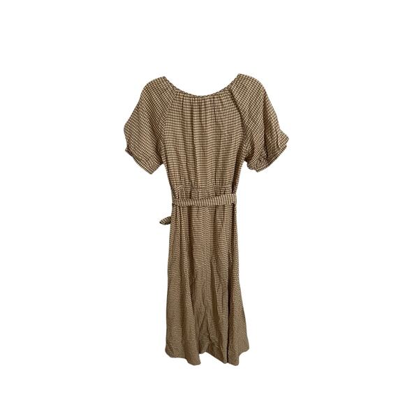 Reformation Roland Dress Anzo Check Midi Gingham Size Small New - Picture 4 of 13